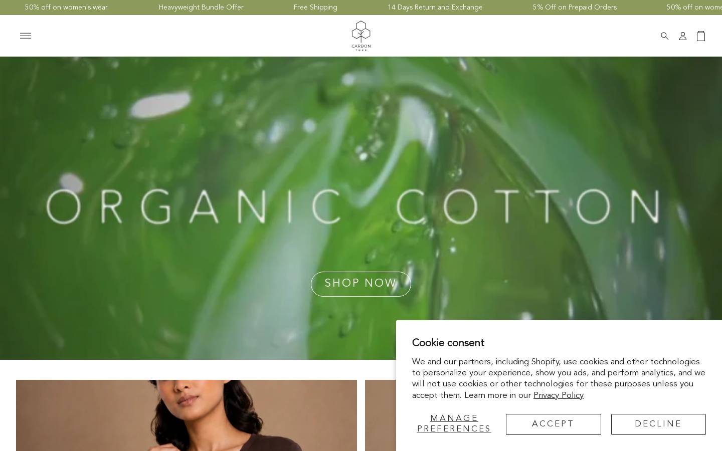 carbontree.com homepage screenshot
