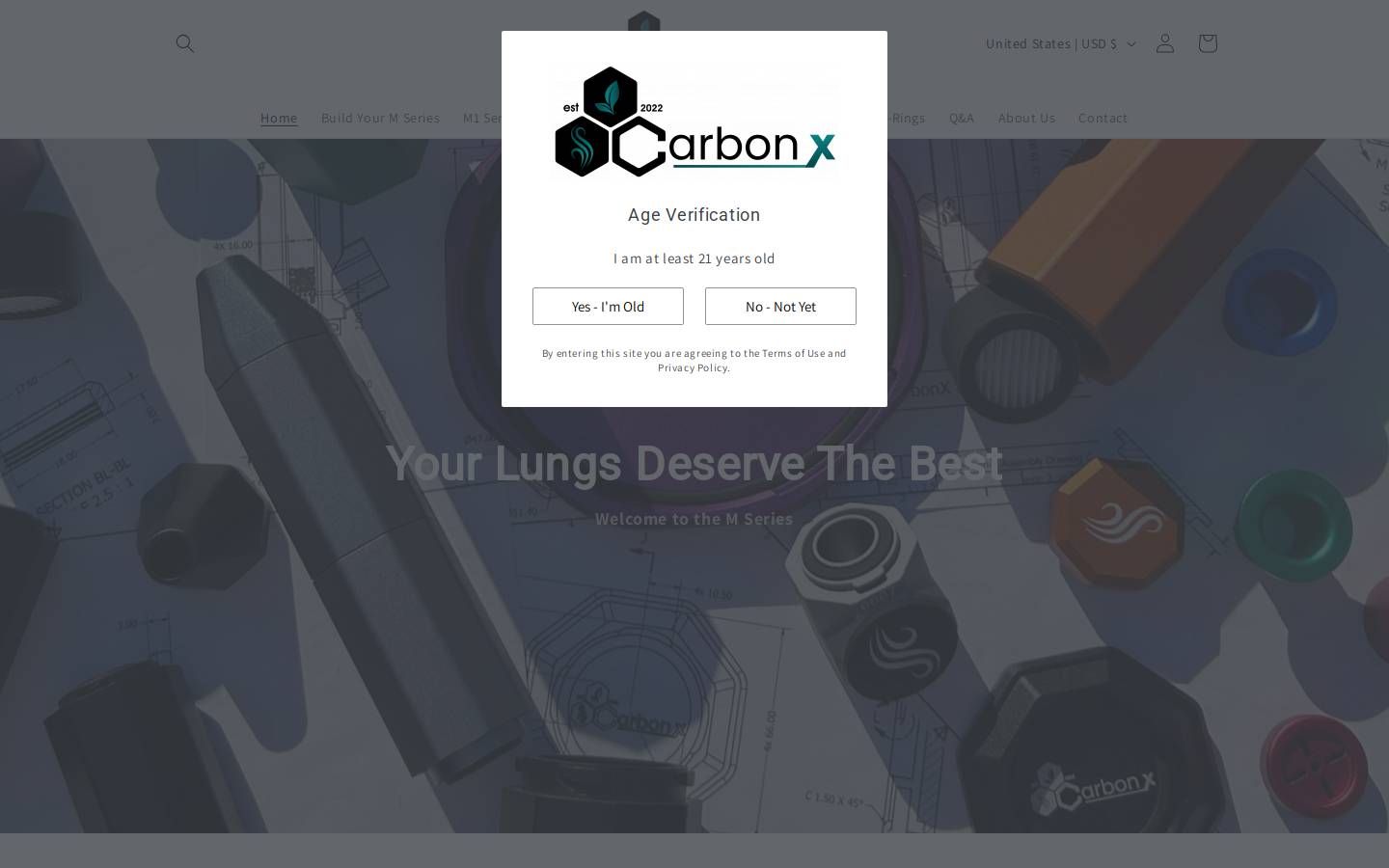 carbonxlabs.com homepage screenshot