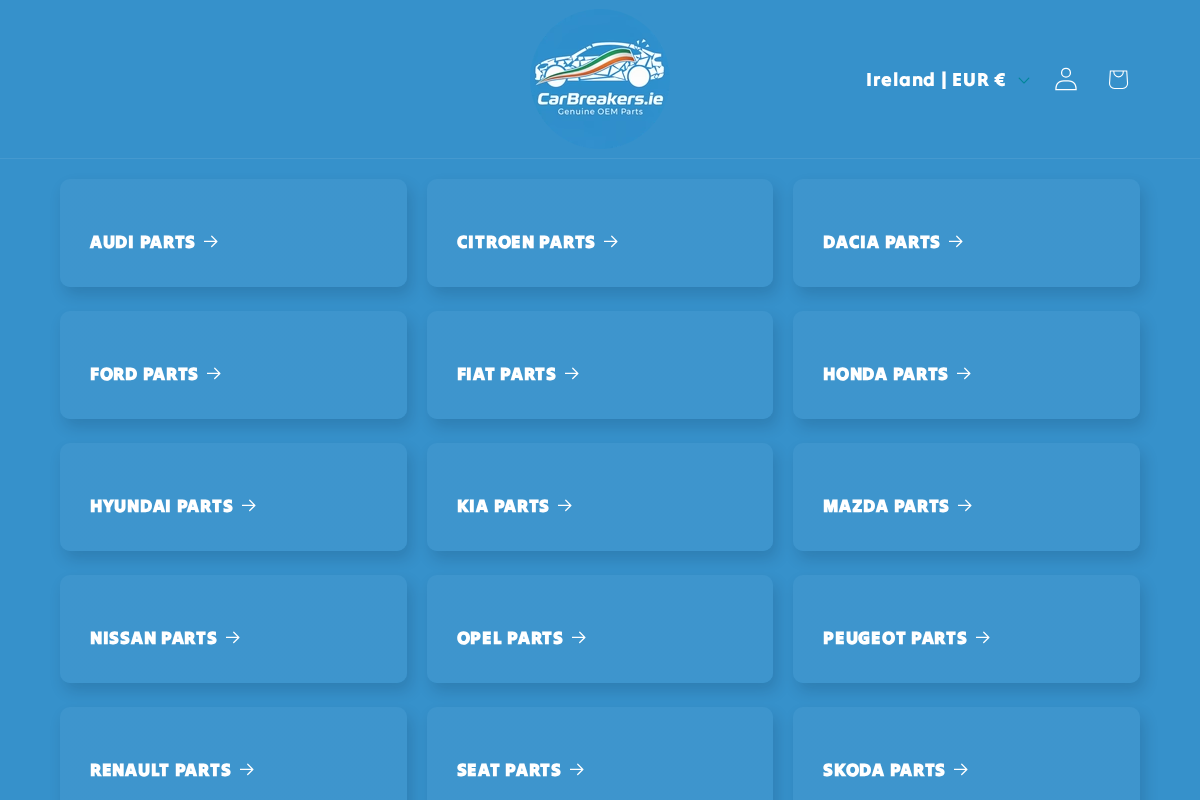 carbreakers.ie homepage screenshot