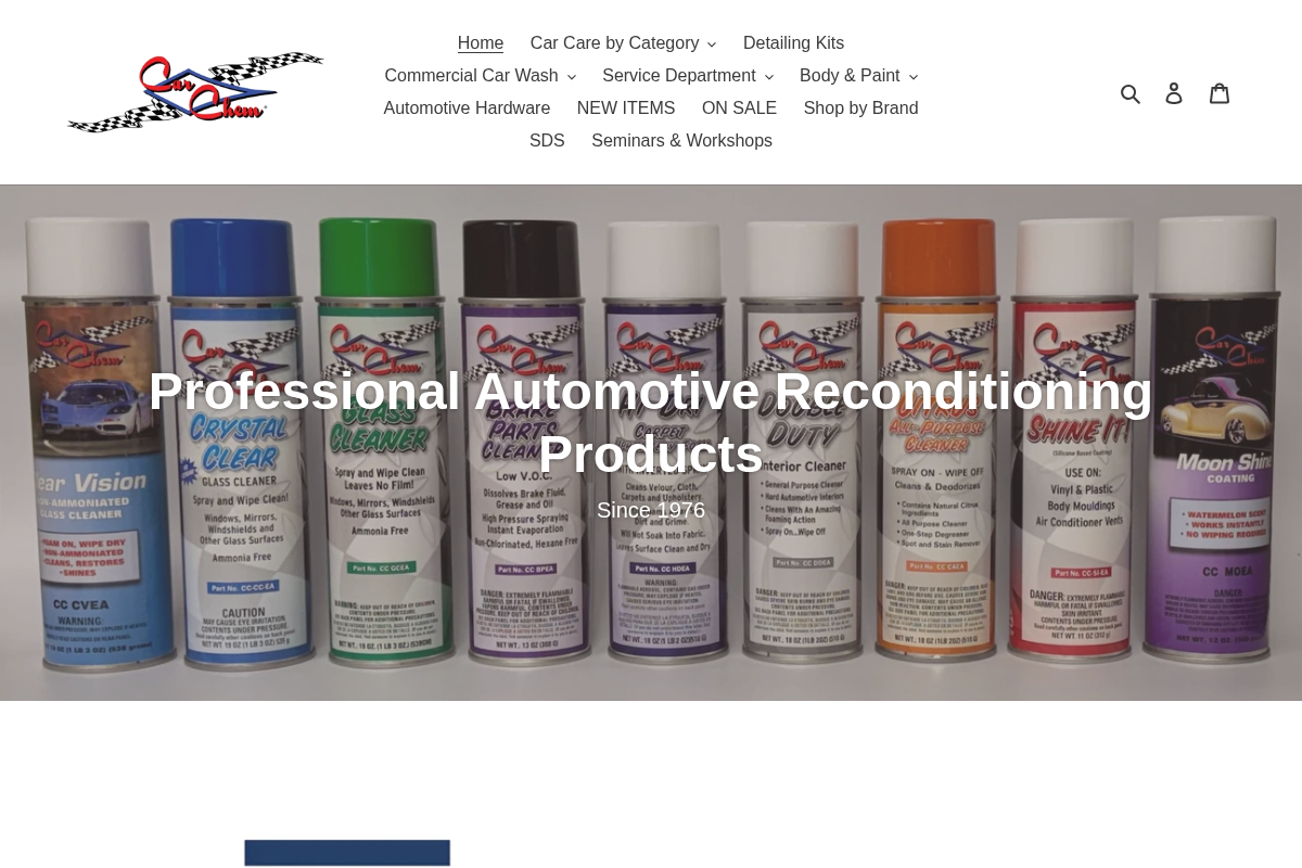 carchem.com homepage screenshot