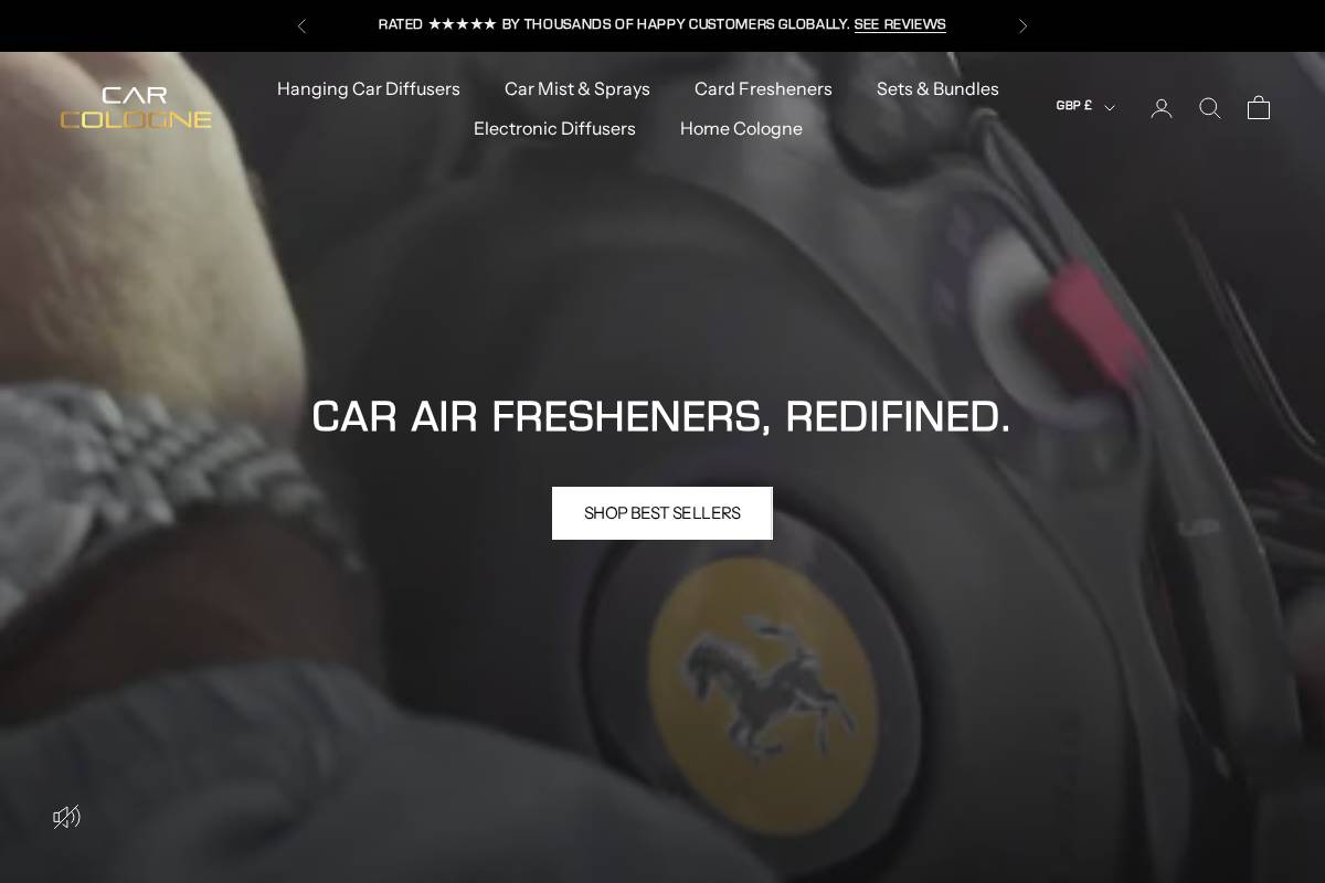 Car Cologne homepage screenshot