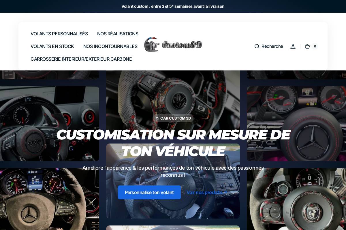 carcustom3d.com homepage screenshot