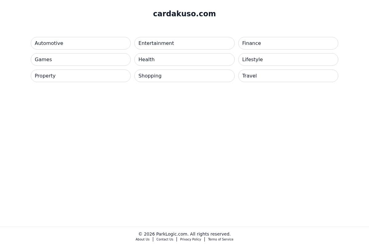 cardakuso.com homepage screenshot
