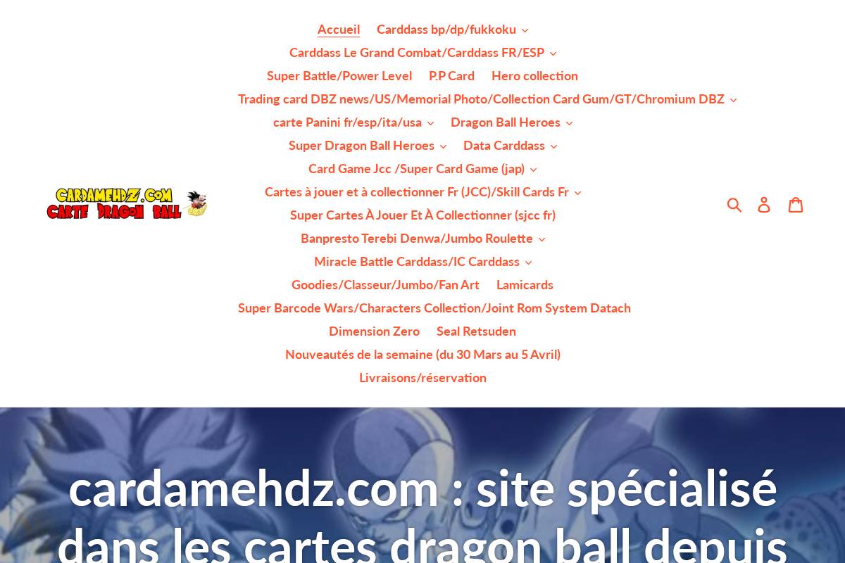 mehdz atout (cardamehdz.com) homepage screenshot