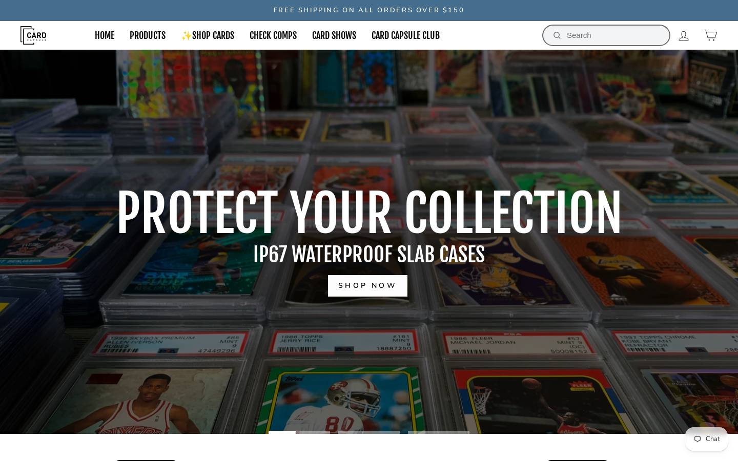 cardcapsule.us homepage screenshot