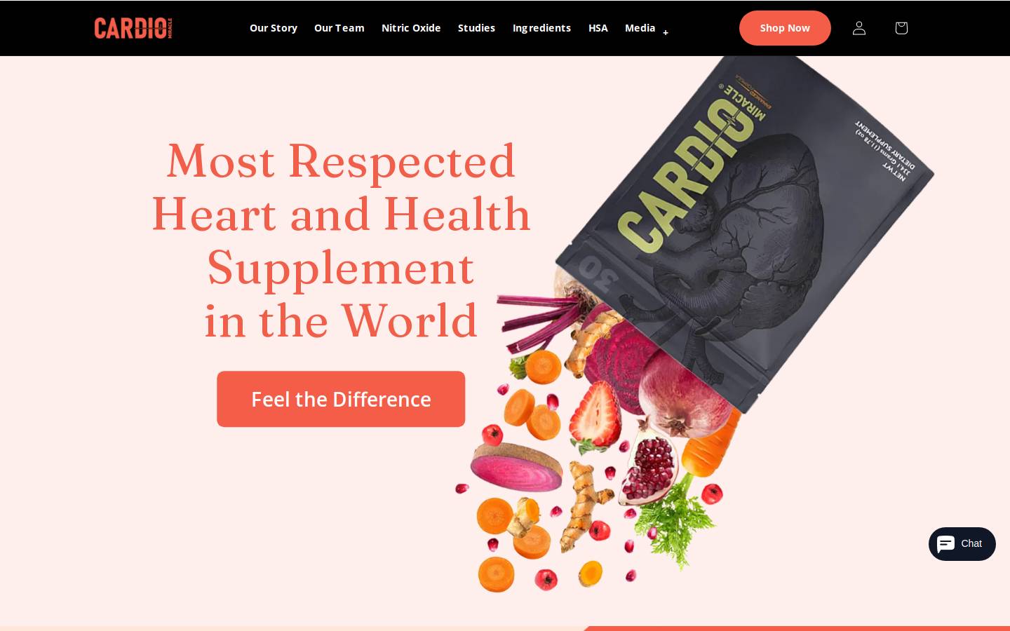 cardiomiracle.com homepage screenshot