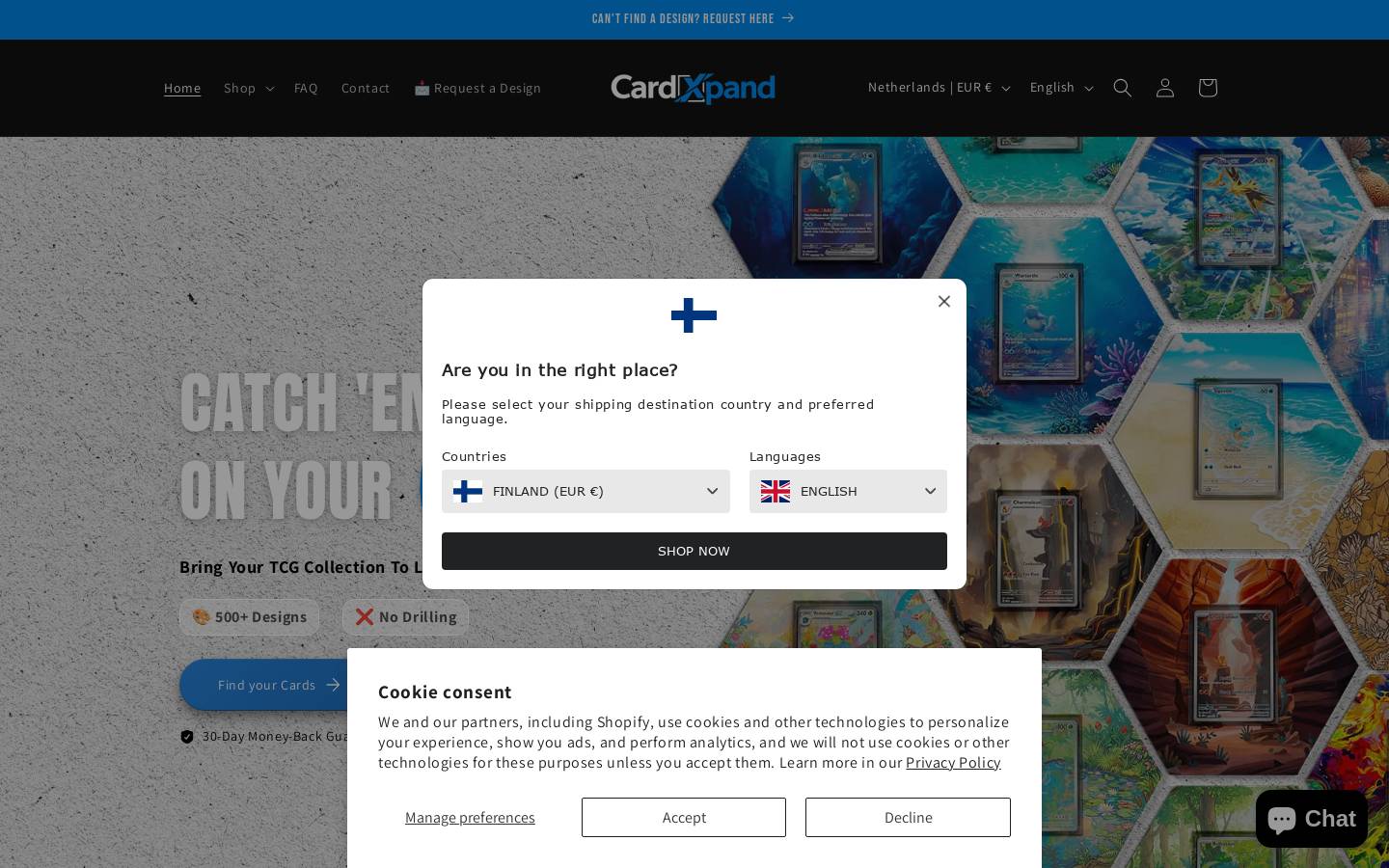 cardxpand.com homepage screenshot