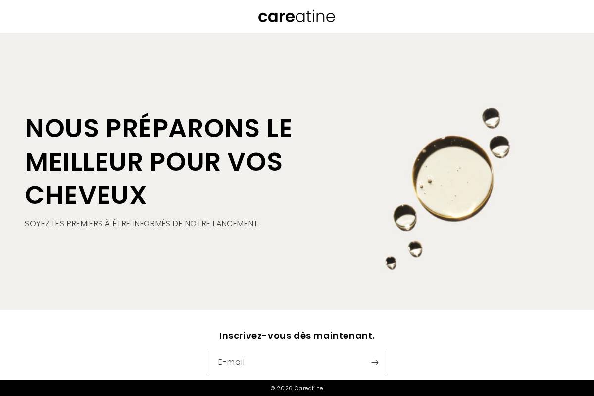 careatine.com homepage screenshot