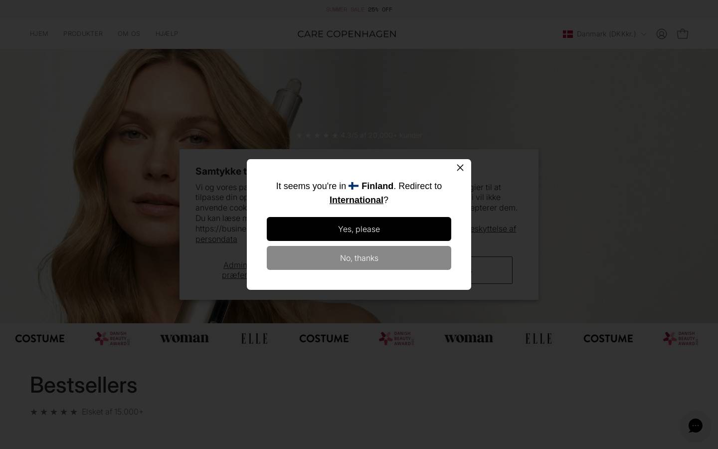 Care Copenhagen homepage screenshot
