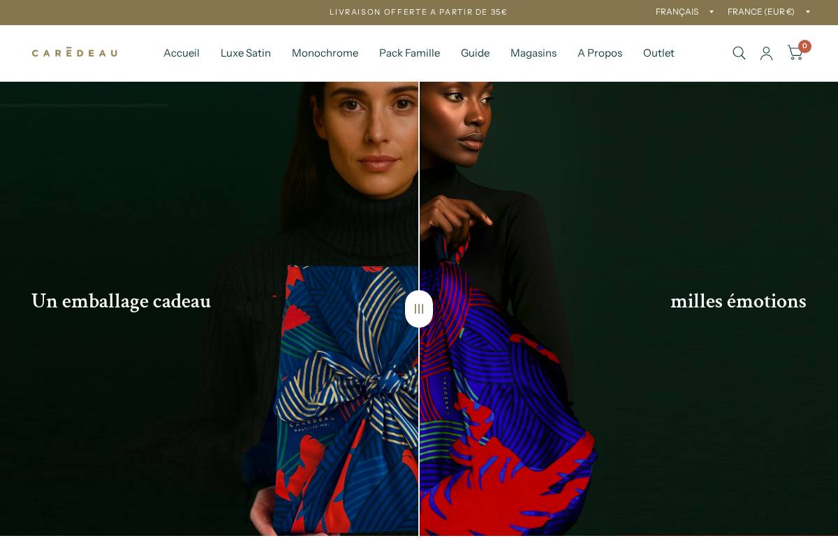 Caredeau homepage screenshot