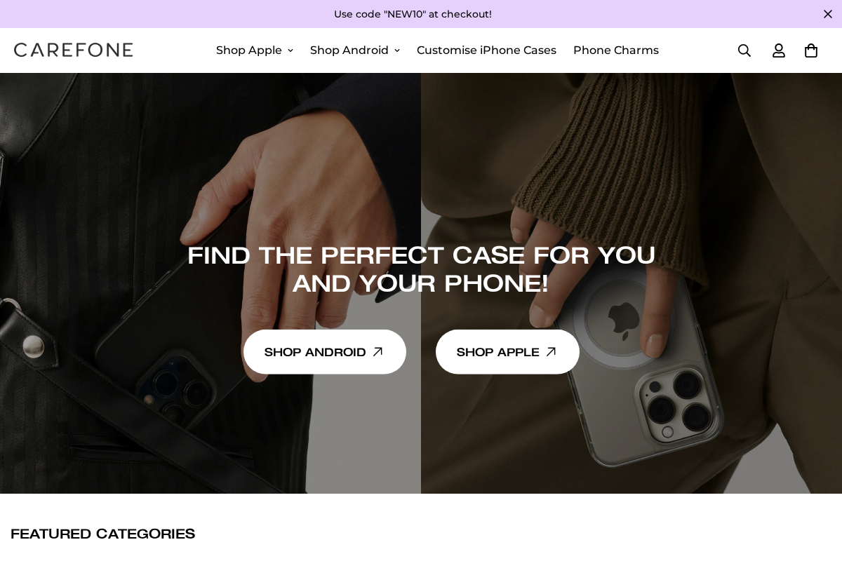 CareFone  homepage screenshot