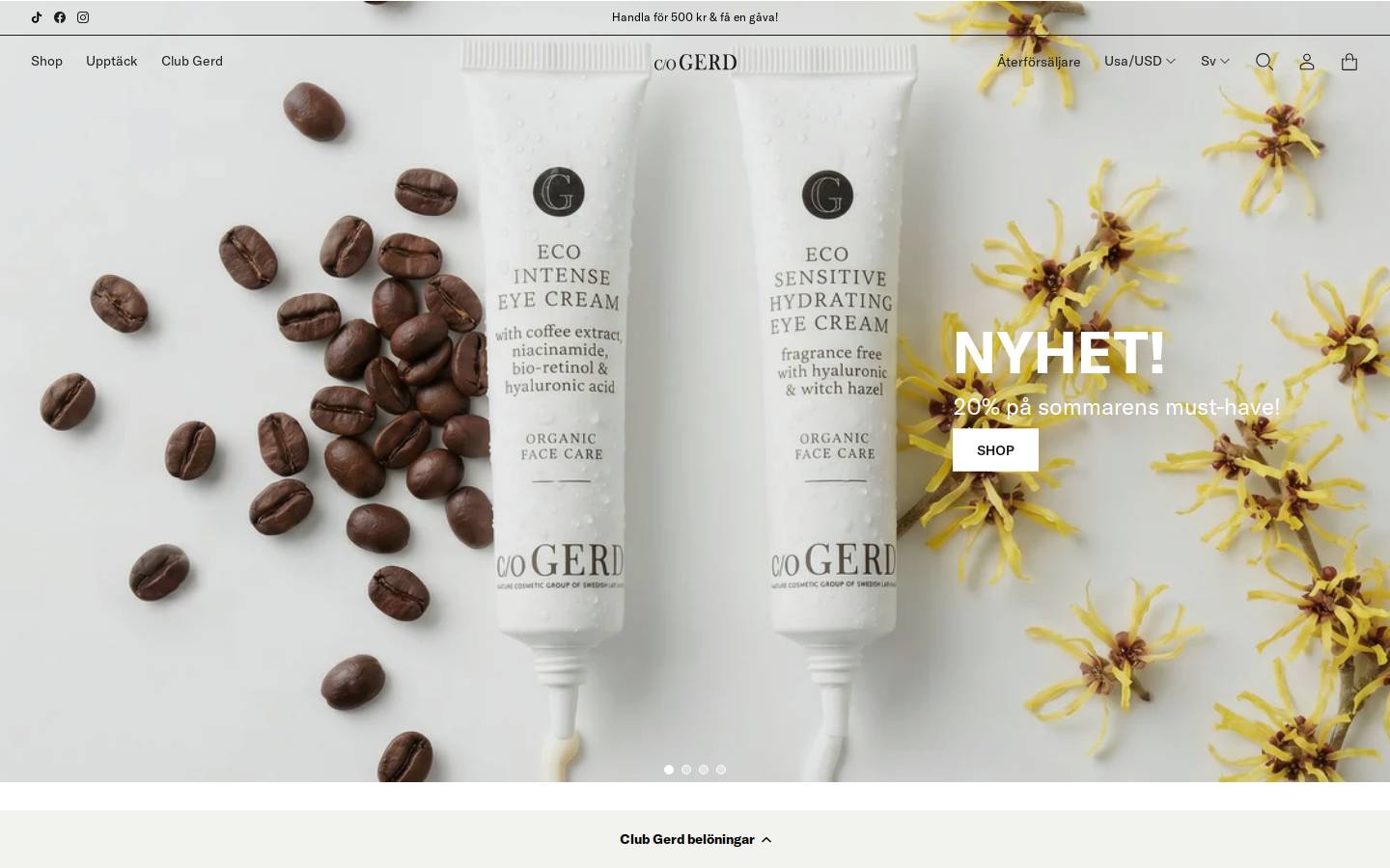 c/o GERD homepage screenshot