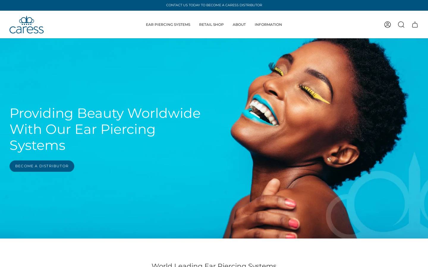 caressltd.com homepage screenshot