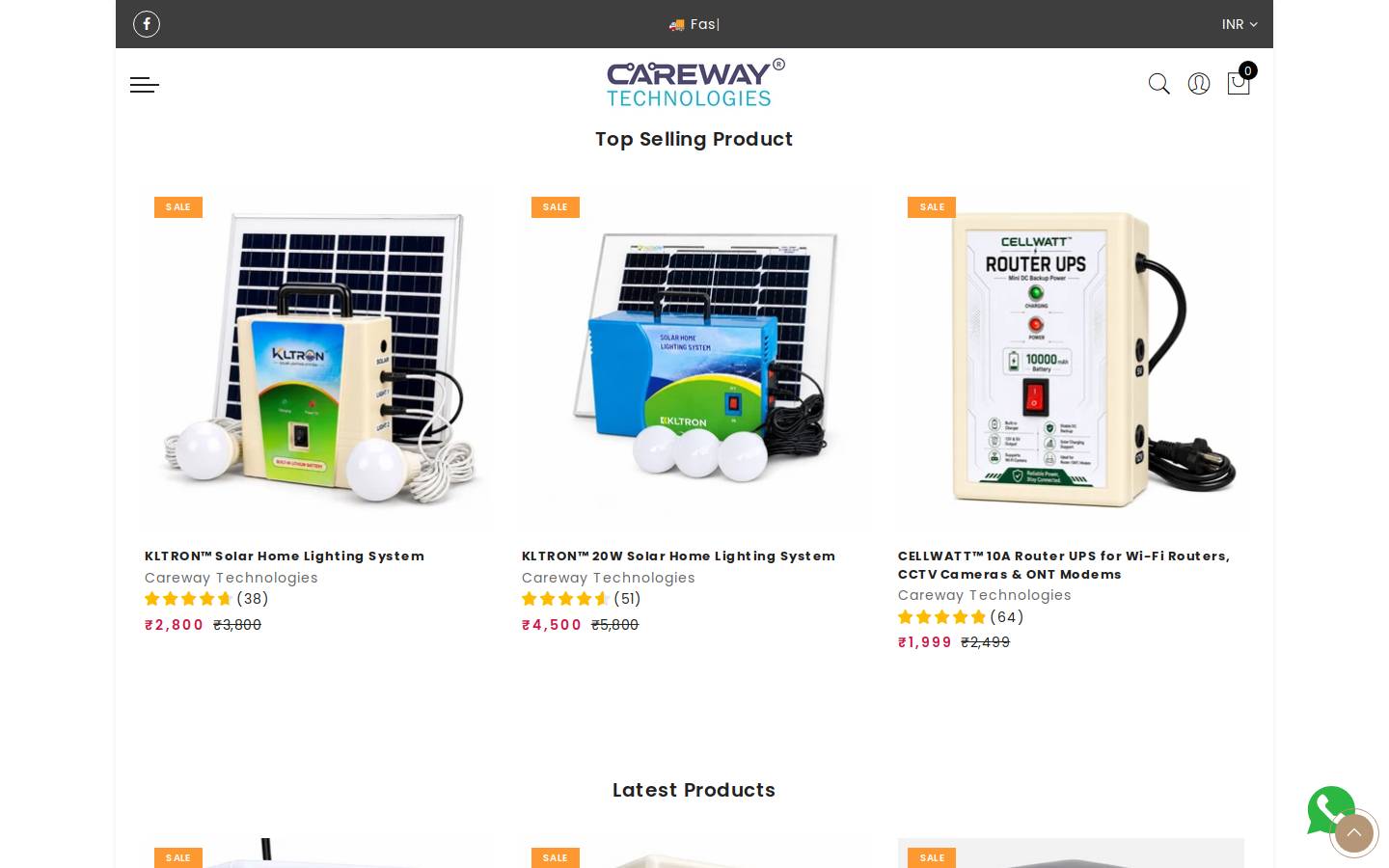 Carewaytech homepage screenshot