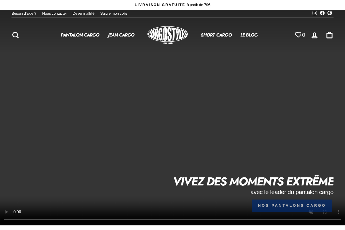 Cargo Styles homepage screenshot