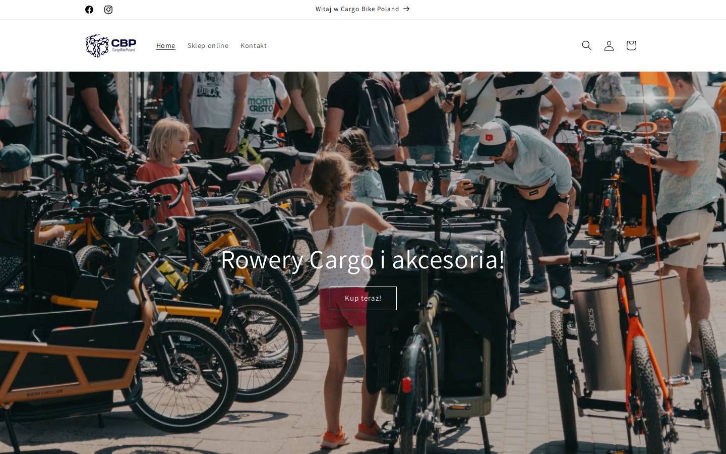 cargobikepoland.pl homepage screenshot