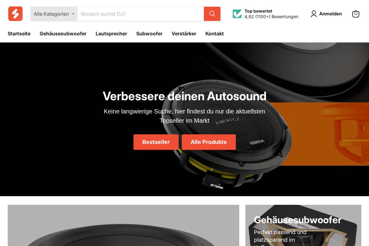 carhifi.shop homepage screenshot
