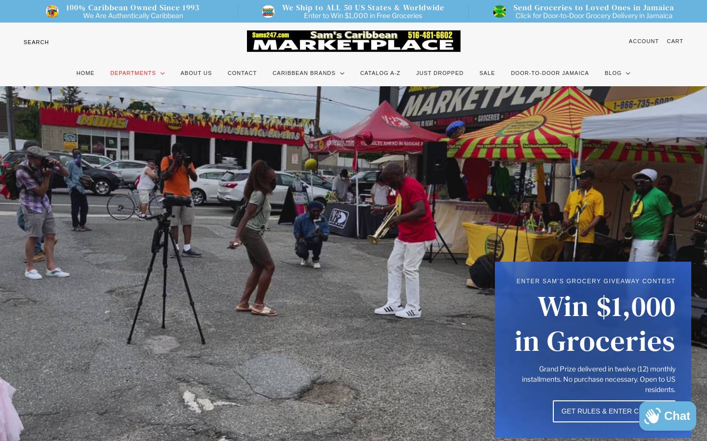caribbeanrestaurantnearme.com homepage screenshot