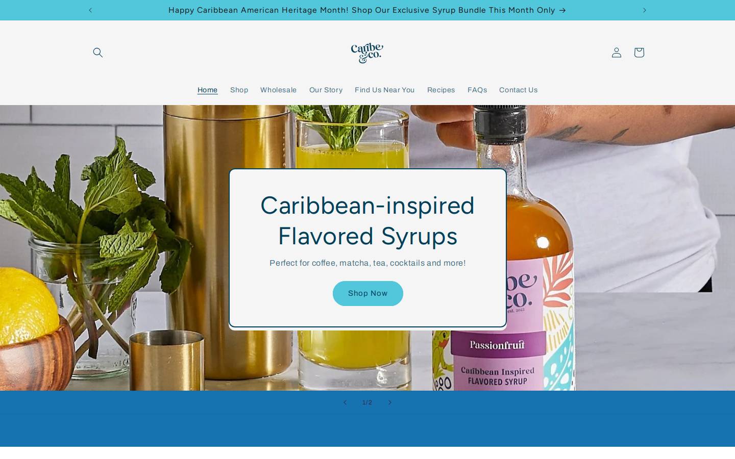 caribeandco.com homepage screenshot