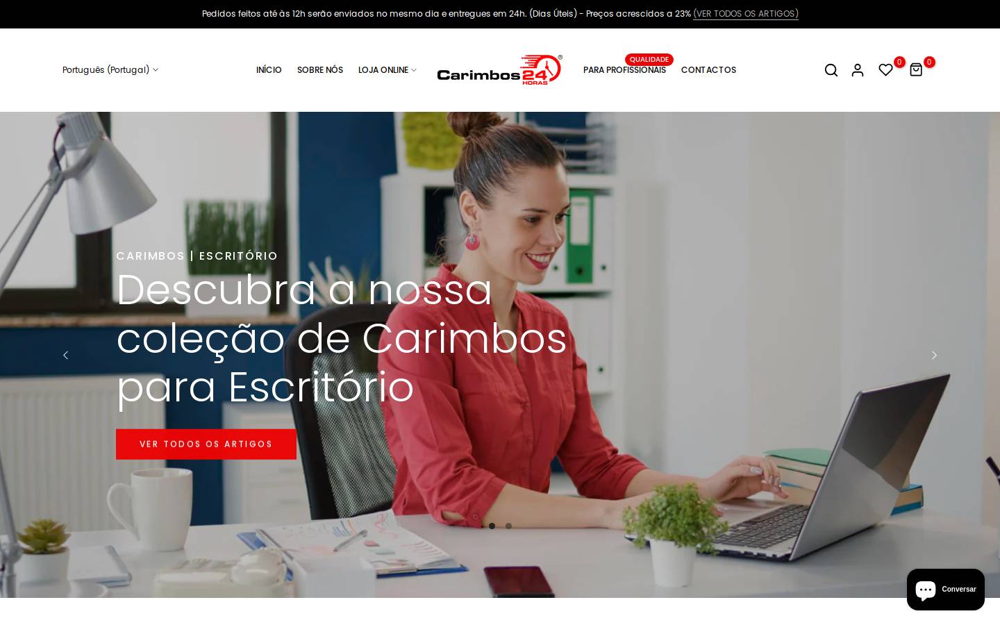 carimbos24.com homepage screenshot