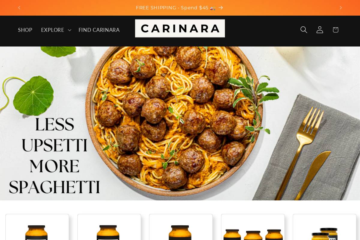 carinara.com homepage screenshot