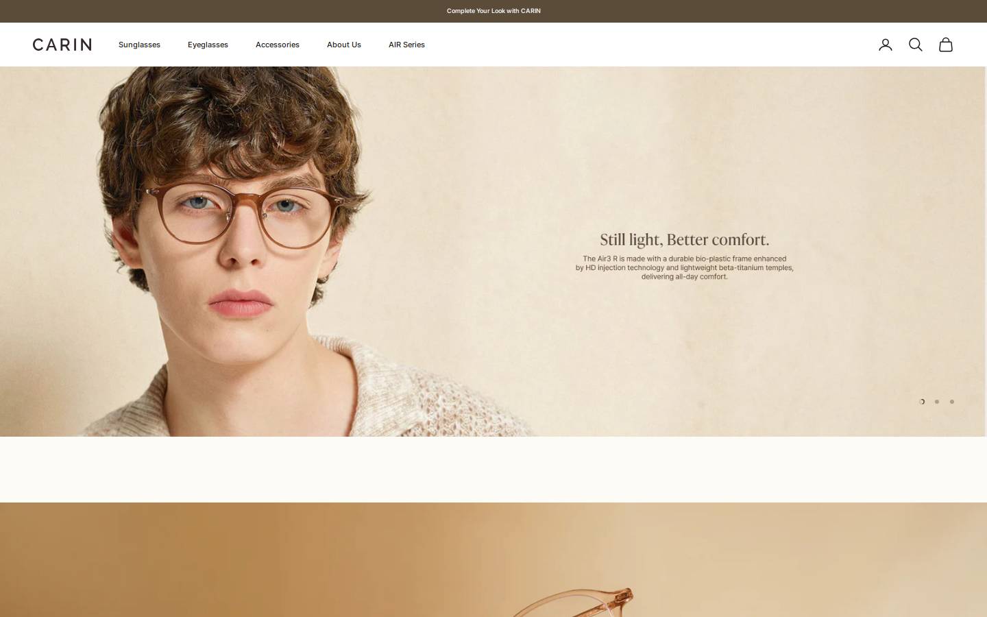 caringlassesusa.com homepage screenshot