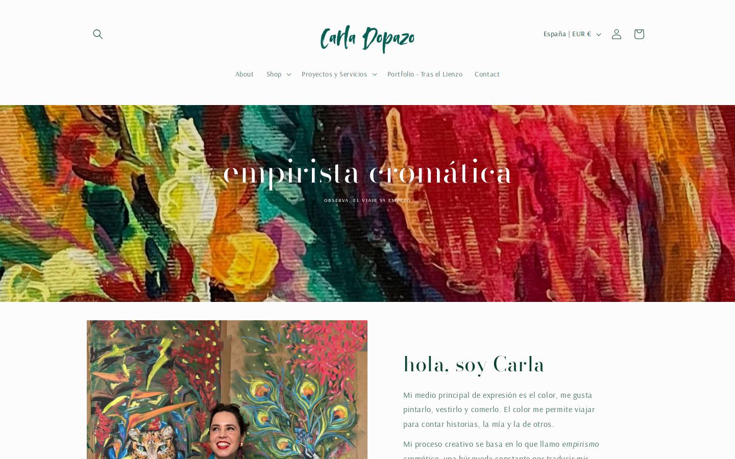 carladopazo.com homepage screenshot