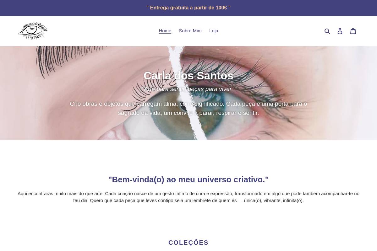 carladossantos.com homepage screenshot