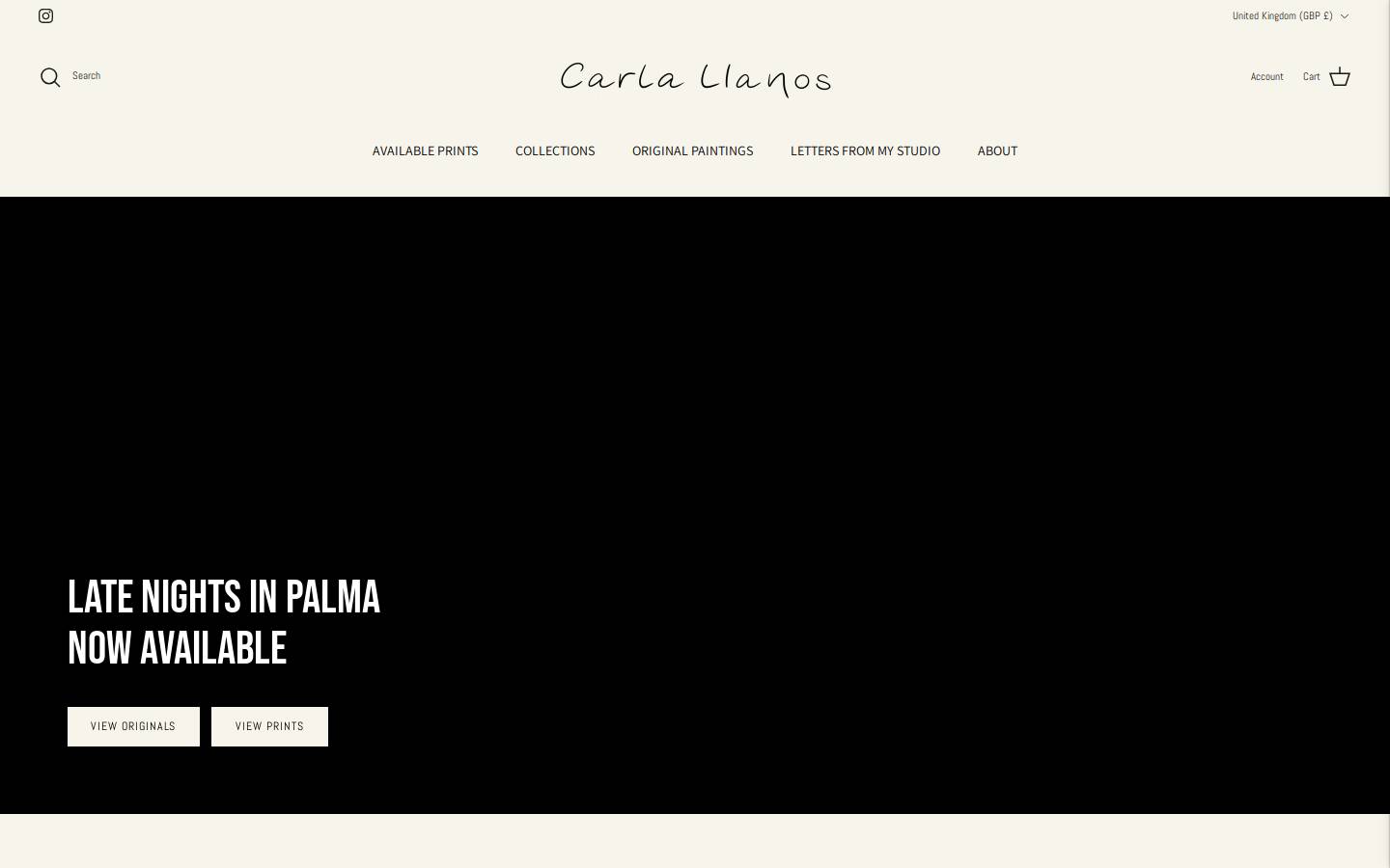 carlallanos.com homepage screenshot