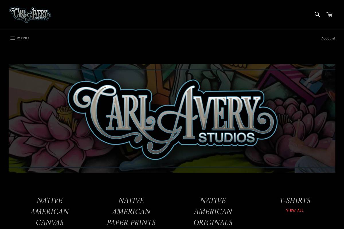 carlaverystudios.com homepage screenshot