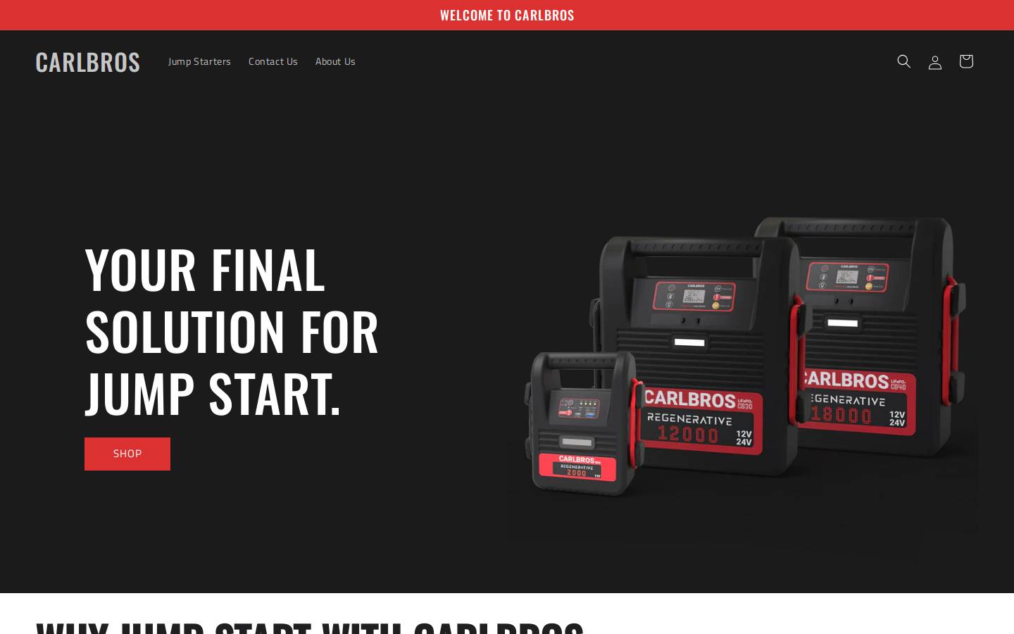carlbros.com homepage screenshot