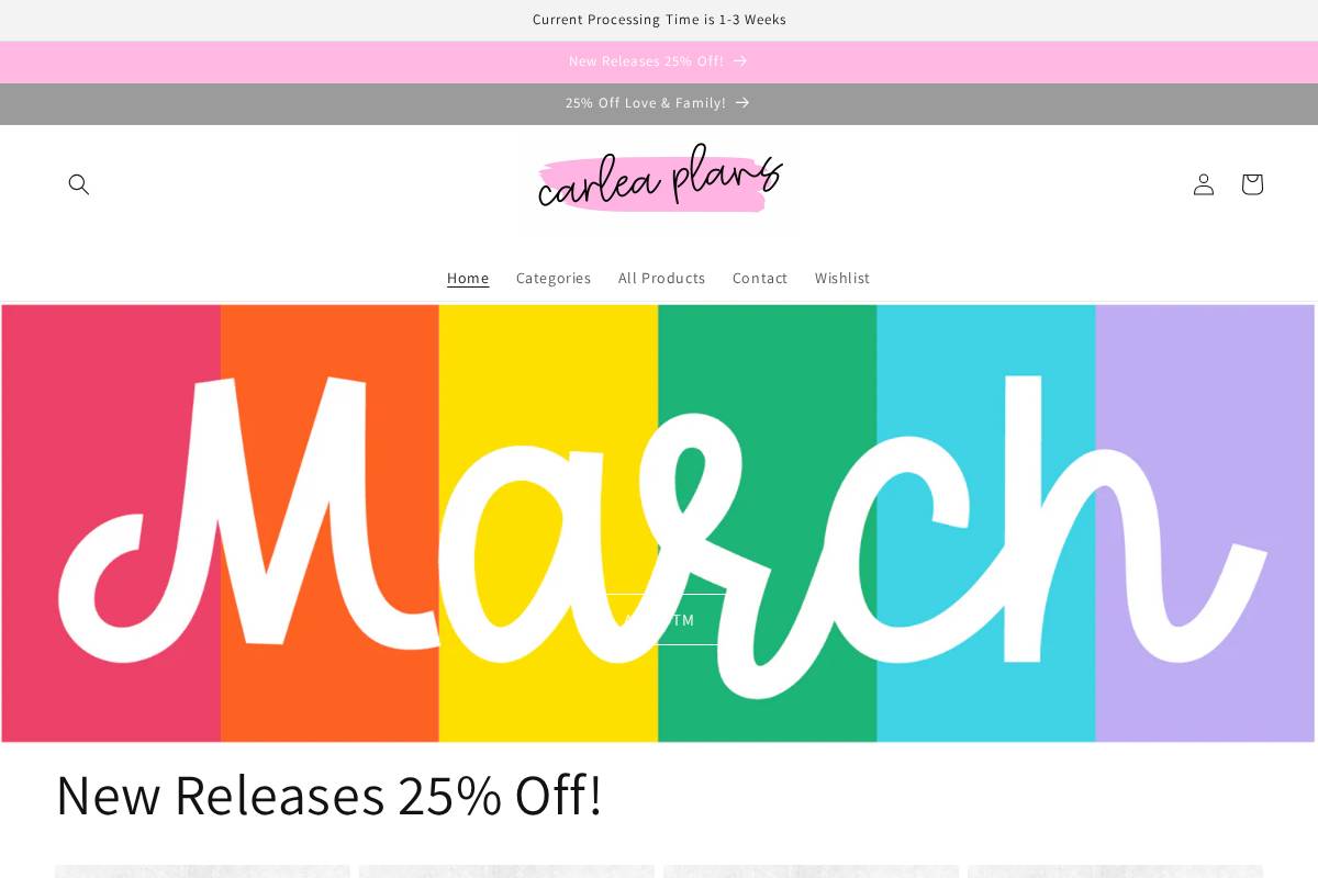 carleaplans.com homepage screenshot