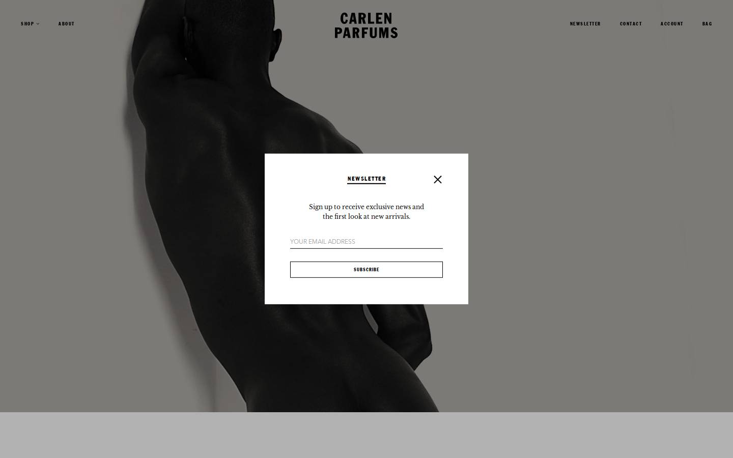 carlenparfums.com homepage screenshot