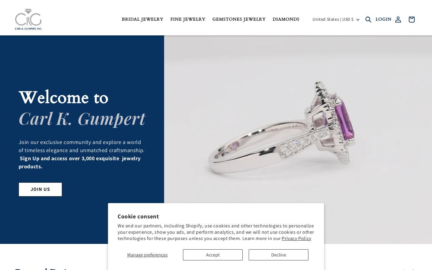 carlkgumpert.com homepage screenshot