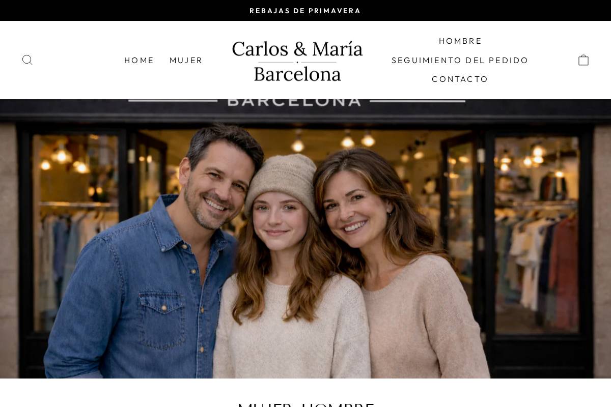 Carlos Maria Barcelona homepage screenshot