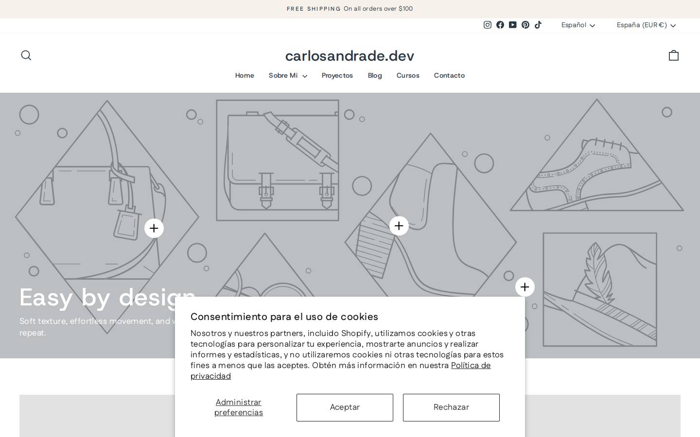carlosandrade.dev homepage screenshot
