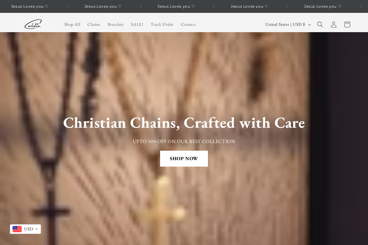 Carlotta homepage screenshot