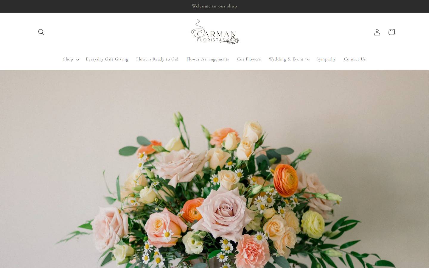 carmanflorists.ca homepage screenshot