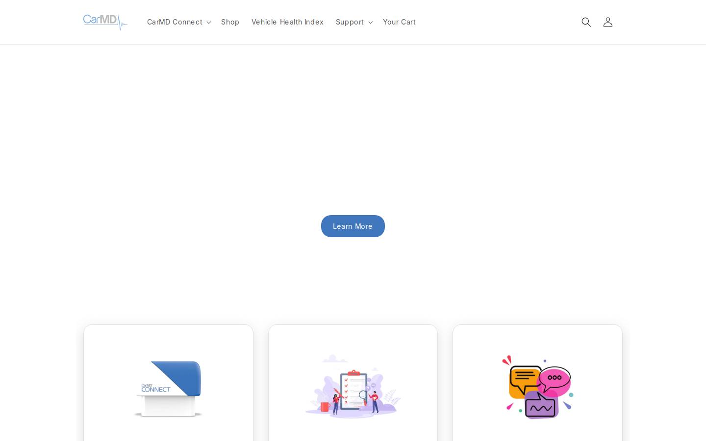 CarMD.com homepage screenshot