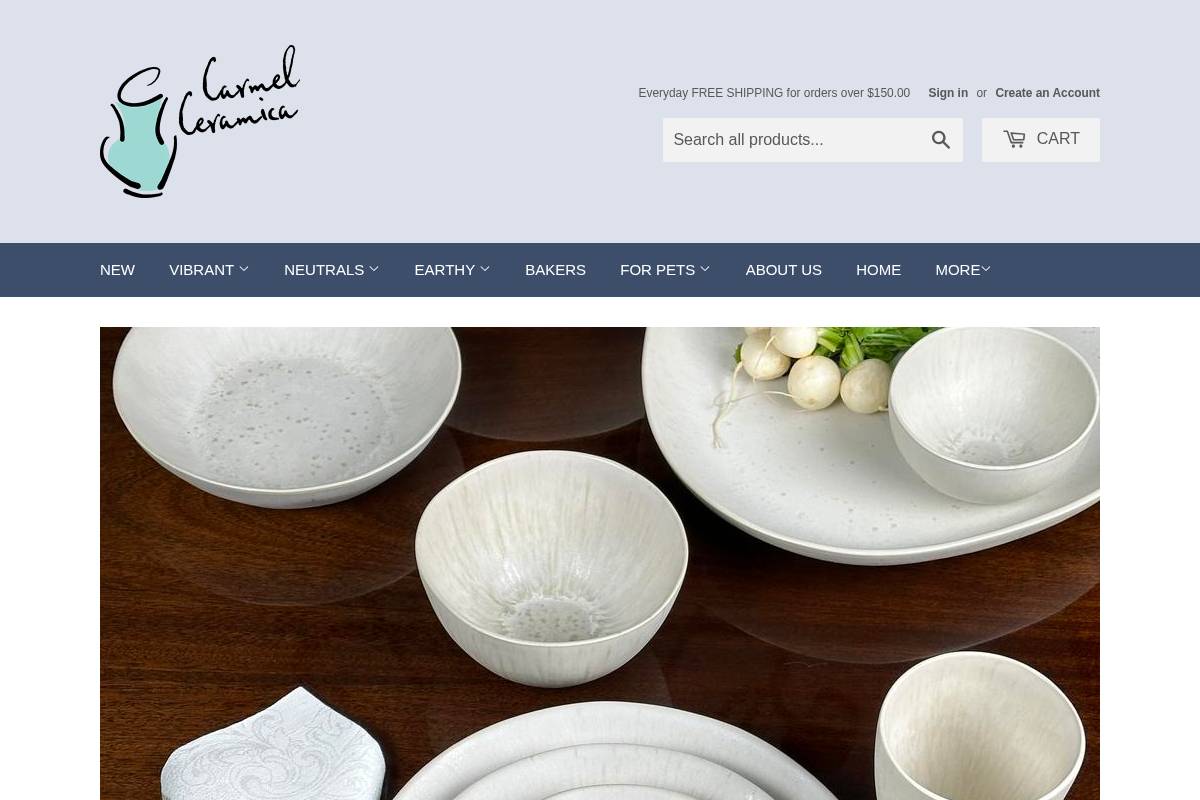 carmelceramica.com homepage screenshot