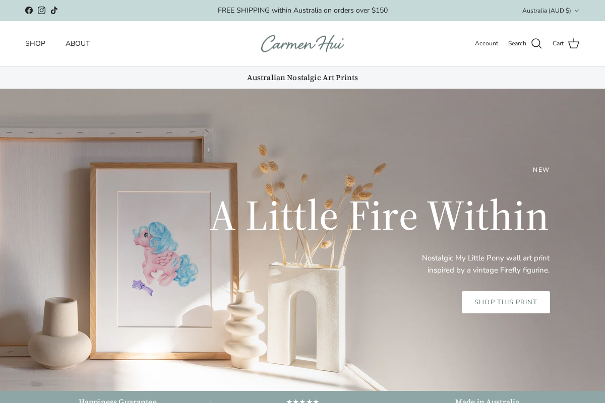 carmenhui.com homepage screenshot