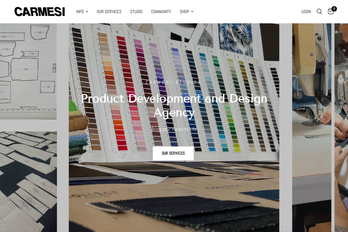 carmesiny.com homepage screenshot