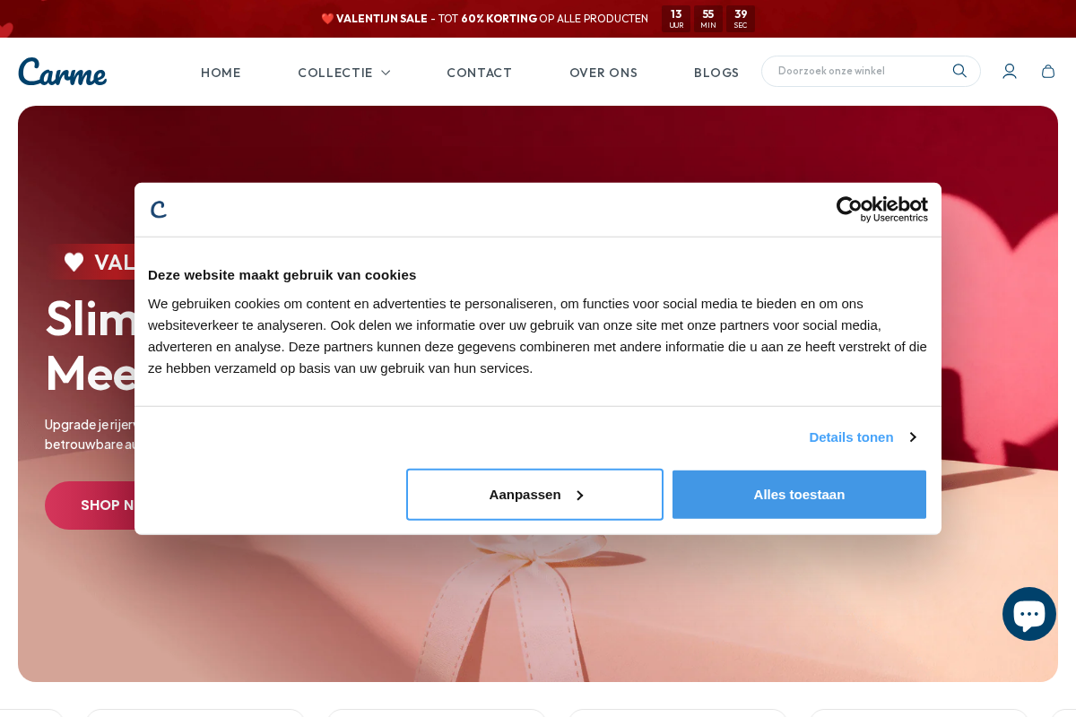 Carmestore homepage screenshot
