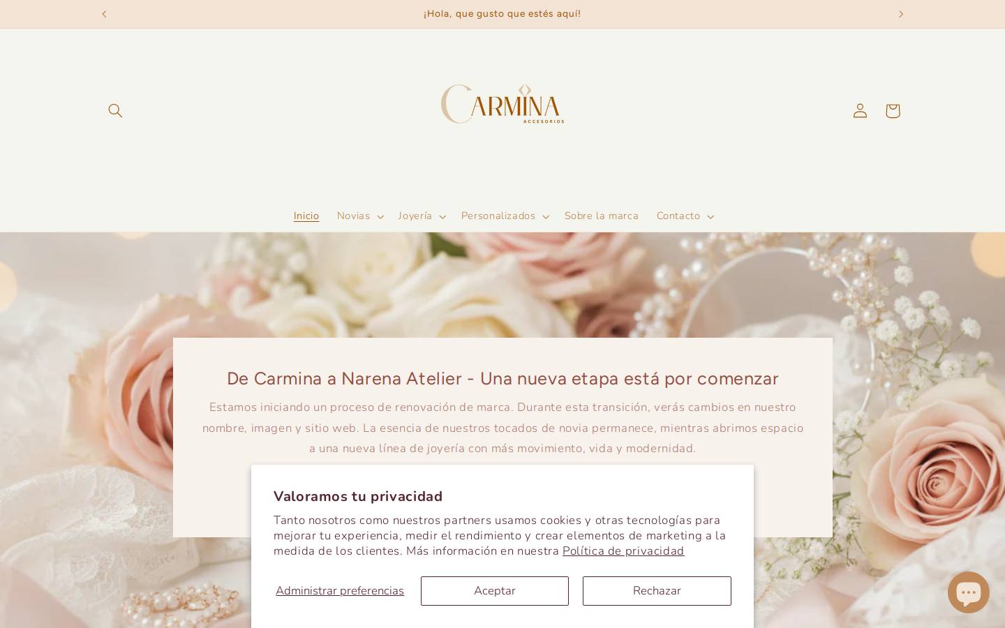 carminacr.com homepage screenshot