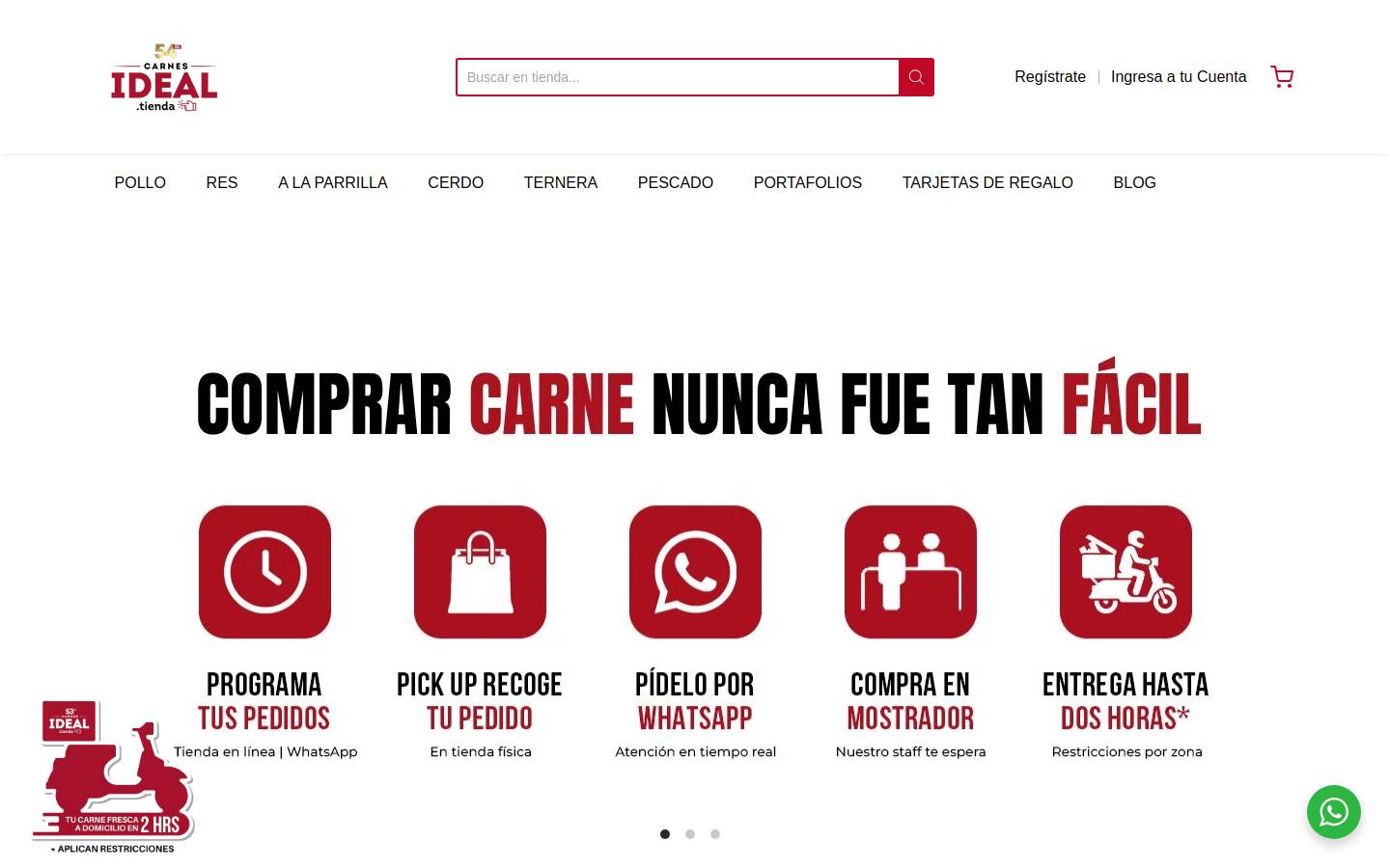 carnesideal.tienda homepage screenshot