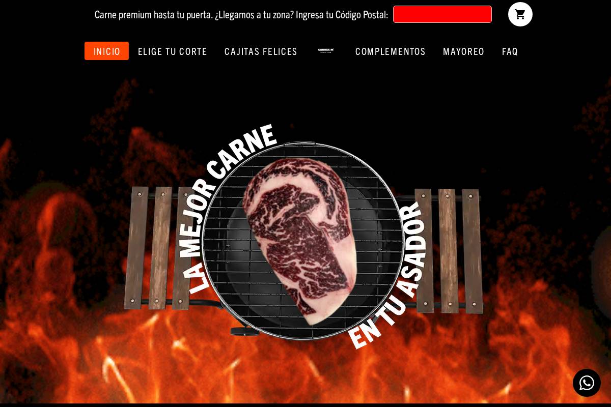 carnesm.com.mx homepage screenshot