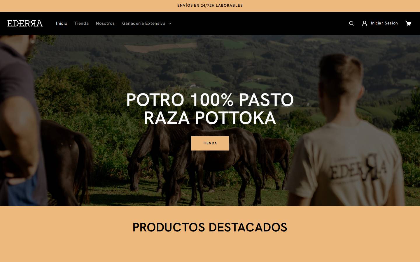 carniceriaederra.com homepage screenshot