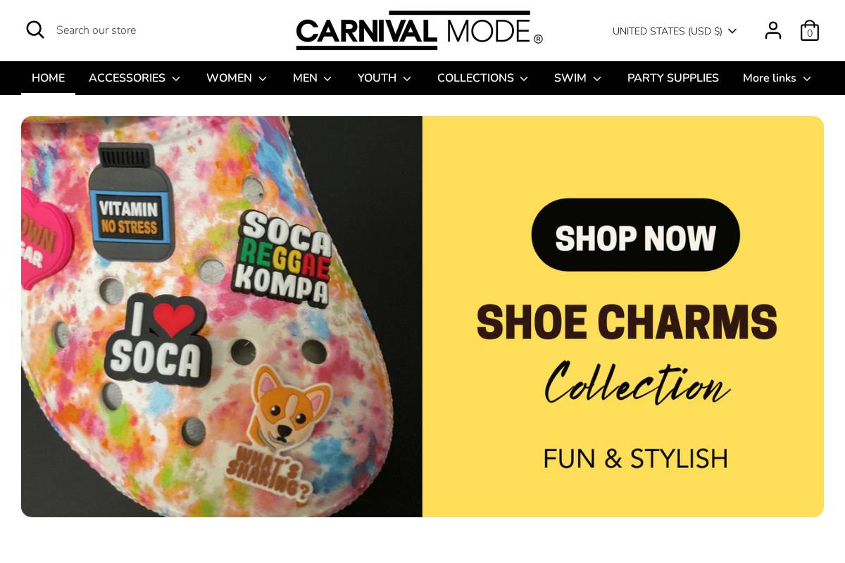 carnivalmode.com homepage screenshot