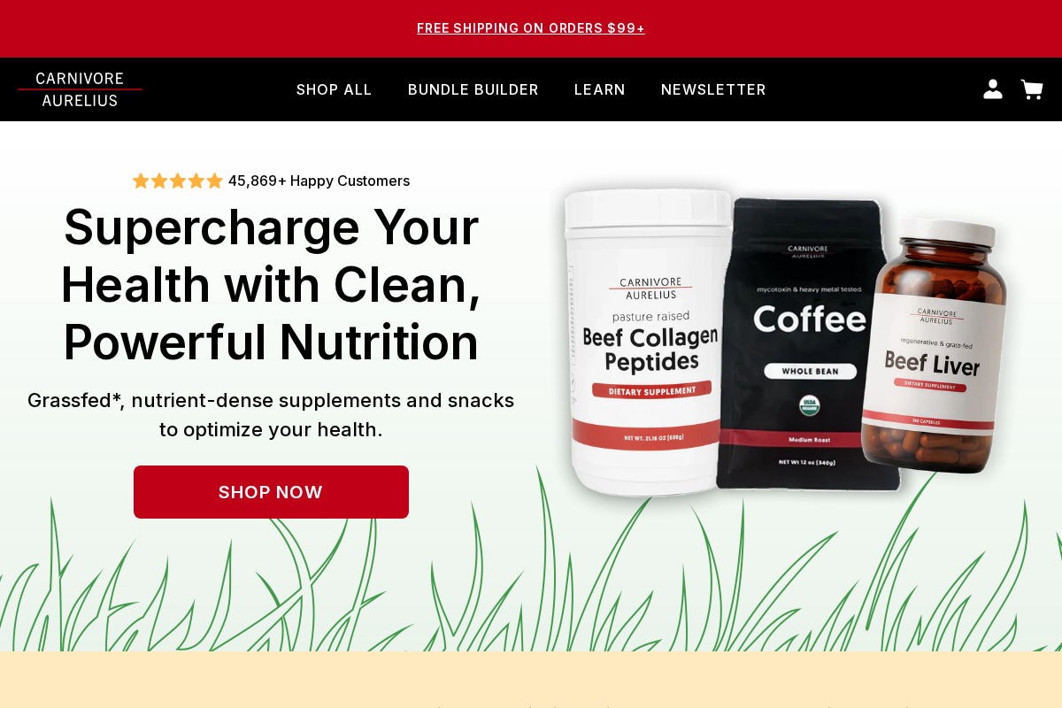 carnivoreaurelius.com homepage screenshot