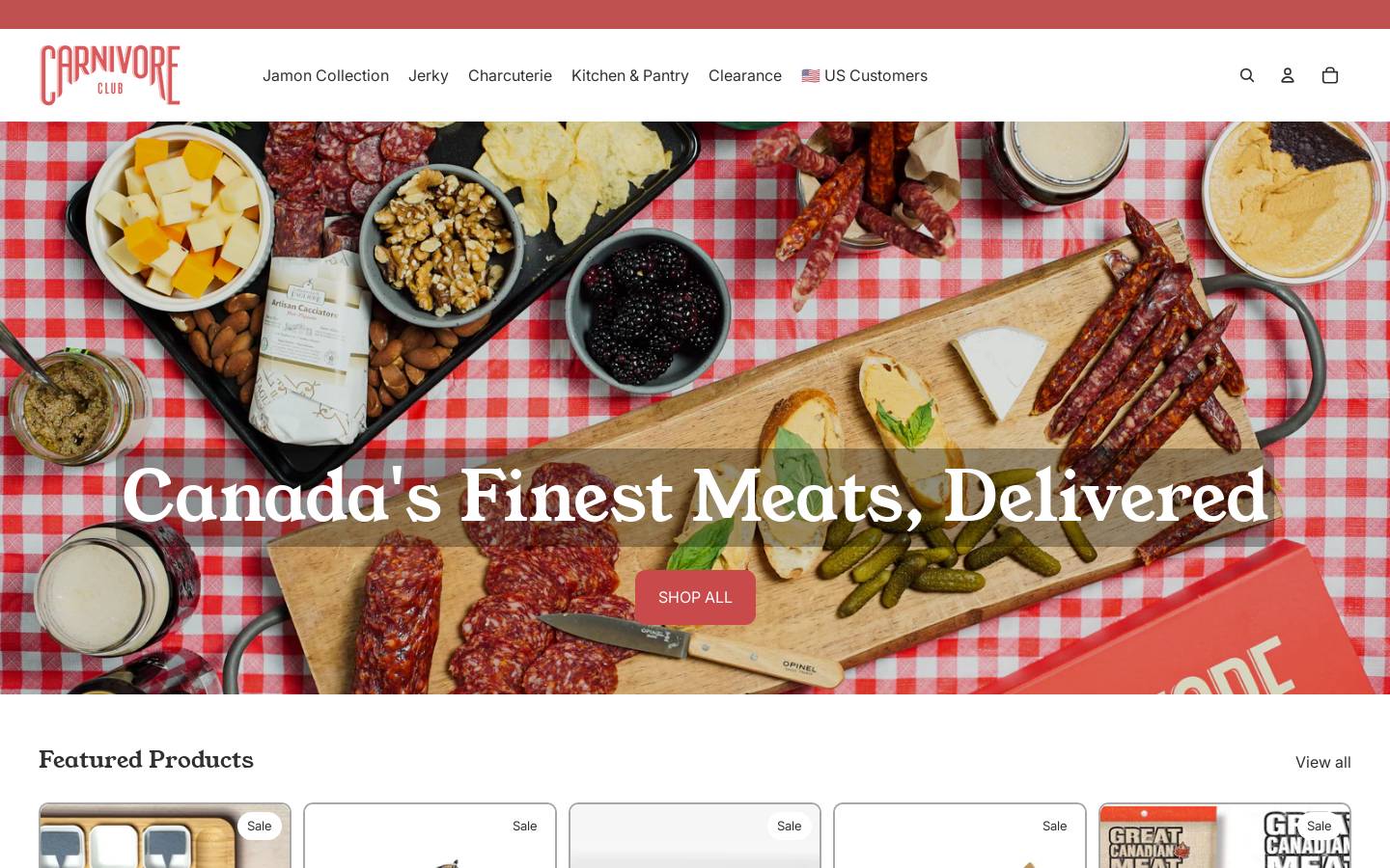 carnivoreclub.ca homepage screenshot